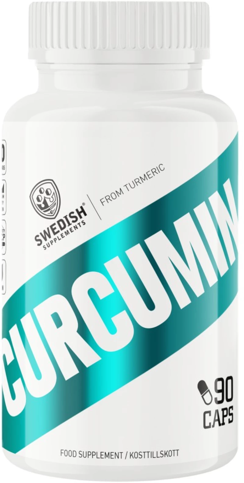 Swedish Supplements Curcumin Turmeric 500 mg | with Vitamin C & Black Pepper Piperine [90 Κάψουλες]