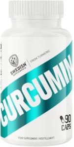 Swedish Supplements Curcumin Turmeric 500 mg | with Vitamin C & Black Pepper Piperine [90 Κάψουλες]