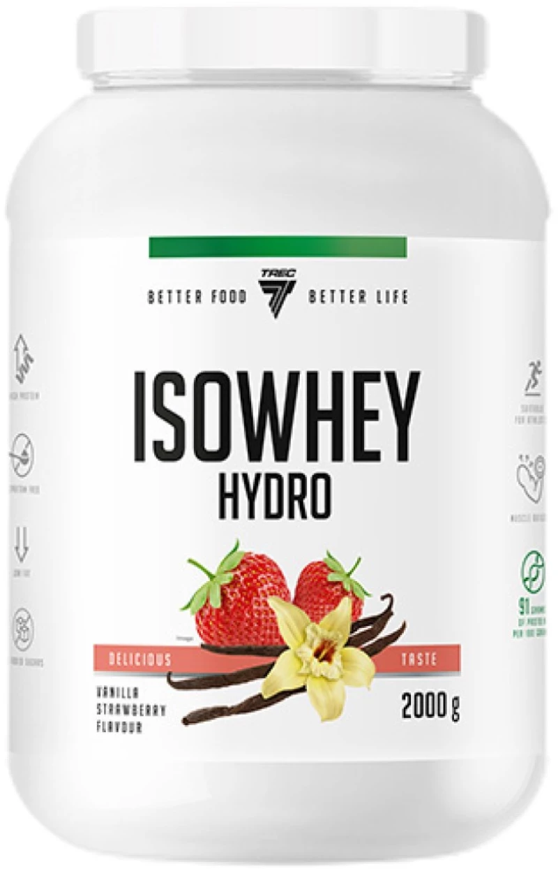 Trec Nutrition IsoWhey Hydro [2000 Γραμμάρια] Βανίλια Φράουλα
