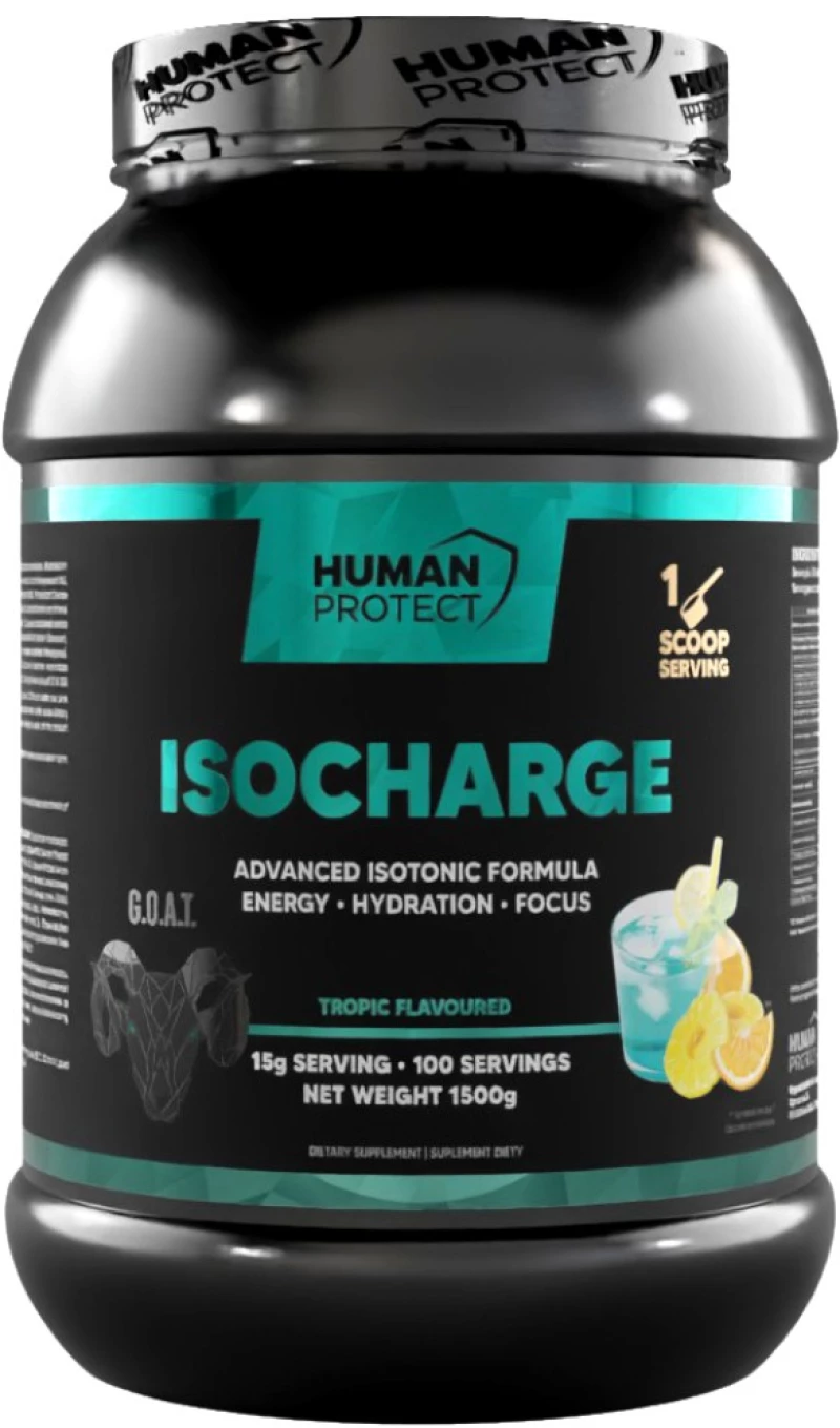 Human Protect IsoCharge | with Electrolytes & Aquamin [1500 Γραμμάρια] Τροπικά φρούτα