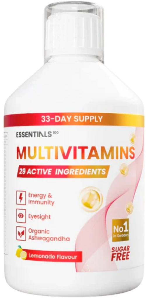 Swedish Essentials Multivitamins with 29 Active Ingredients [500 ml] Λεμόνι