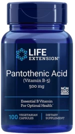 Life Extension Pantothenic Acid | Vitamin B5 500 mg [100 Κάψουλες]
