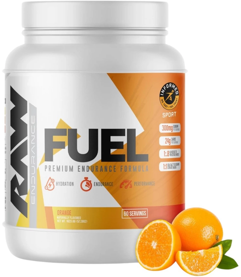 RAW Nutrition Raw Fuel | Premium Endurance Formula [1620 Γραμμάρια] Πορτοκάλι