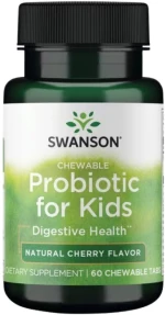 Swanson Chewable Probiotic for Kids - Natural Cherry Flavor [60 Μασώμενα δισκία] Κεράσι