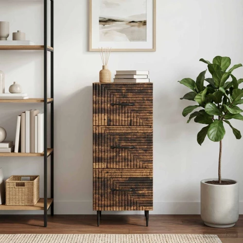 Ντουλάπι με Συρτάρια Παλαιωμένο ξύλο 33 x 34,5 x 89,5 εκ |894853