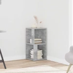 Ντουλάπι Γωνιακό Γκρι Σκυροδέματος 33x33x67 εκ. από Επεξ. Ξύλο |809021