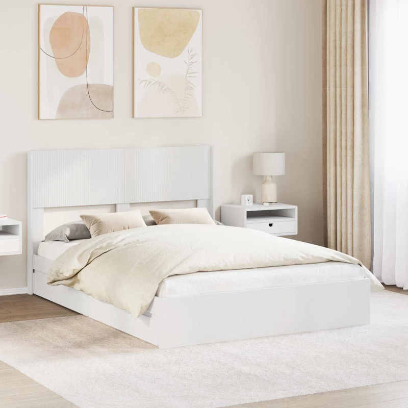Καλάθι με αποθήκη και κεφαλάρι Λευκό 160 x 200 cm |3414365