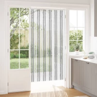Κουρτίνα εντόμων Chenille Γκρι και Λευκό 100 x 200 cm 100% PP |42034457