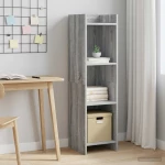 Βιβλιοθήκη Γκρι Sonoma 30 x 30 x 111 εκ Επεξεργασμένο Ξύλο |8011280