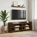 Ντουλάπι TV 135 x 33 x 47 εκ. Καπνισμένο Ξύλο Δρυός |8011231