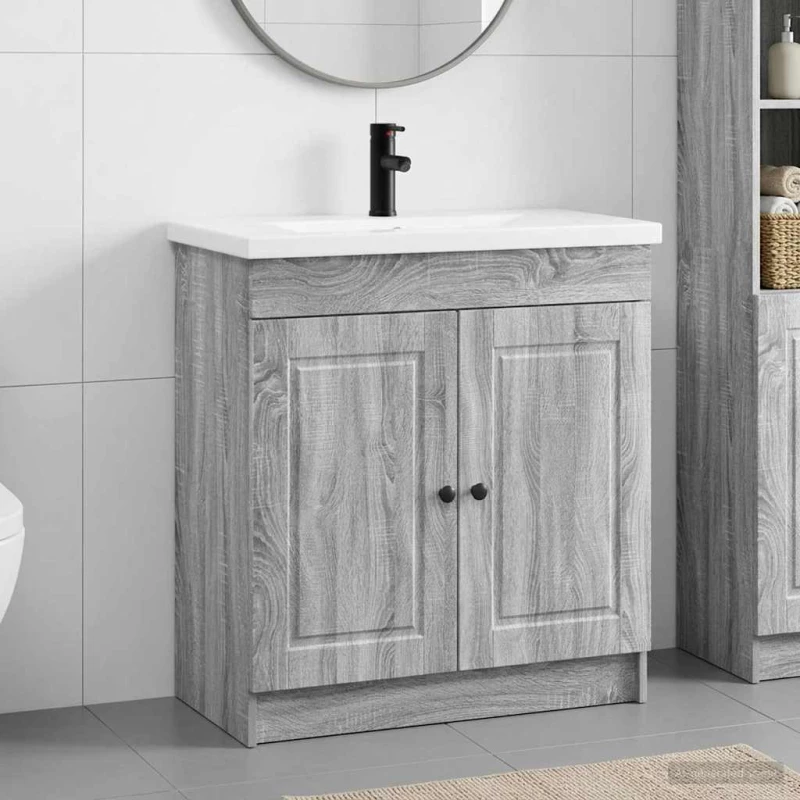 Σετ Επίπλων Μπάνιου Γκρι Sonoma 56 x 37,5 x 81 εκ |3404130