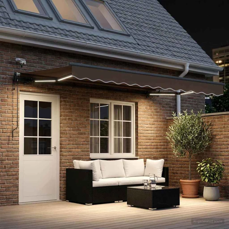 Ύφασμα Ομπρέλας Taupe 600 x 300 εκ Πολυεστέρας |3426494