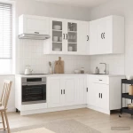 Μονάδα κουζίνας PORTO 8 pcs Γυαλιστερό Λευκό Επεξεργασμένο Ξύλο |3438491