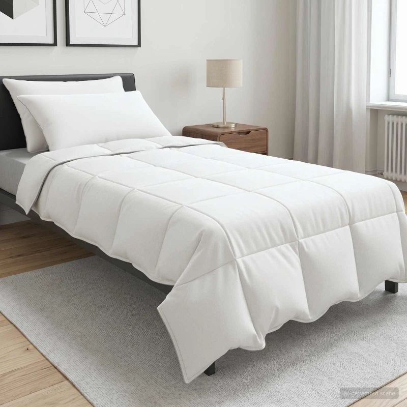 Σετ Παπλωμάτων Λευκό 155 x 220 cm Πολυεστέρας, Μπαμπού |3432723