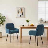 Καρέκλες φαγητού 2 pcs Βελούδο Μπλε 59 x 59,5 x 90 εκ |42034314