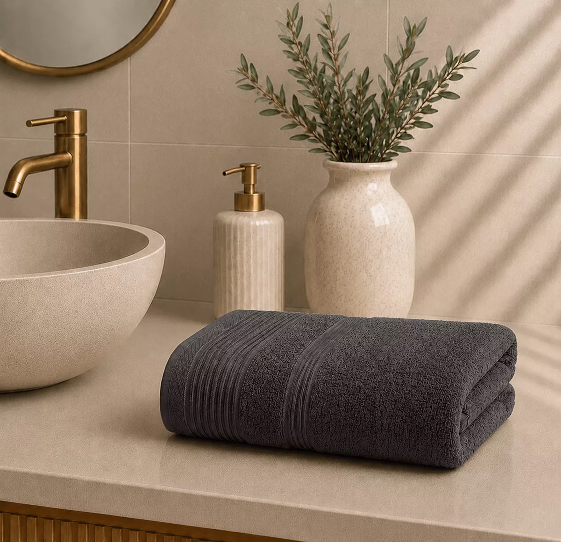 Πετσέτα Προσώπου 50×90 Dark Grey - 50x90