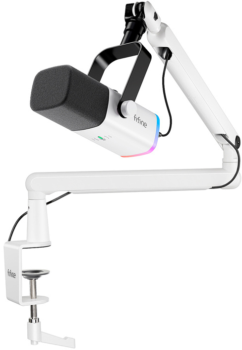 Fifine Dynamic microphone TAM8W (white)