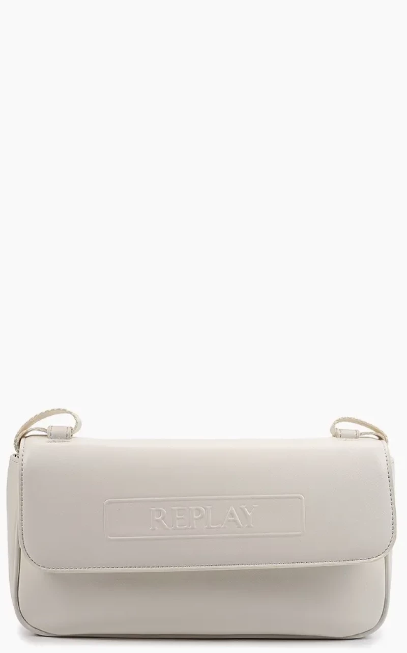 REPLAY ΓΥΝΑΙΚΕΙΑ ΤΣΑΝΤΑ FW3572.000.A0365D 002 DIRTY WHITE