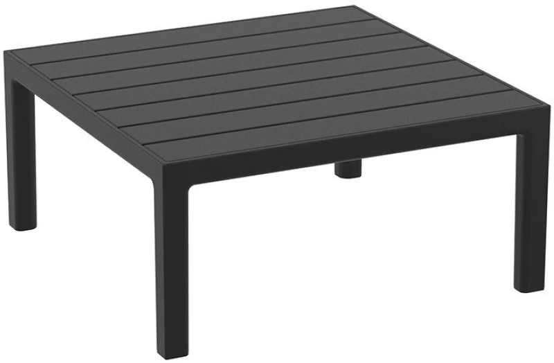 PORTOFINO LOUNGE ΤΡΑΠΕΖΙ BLACK 70X70X33εκ. ΠΟΛ/ΝΙΟΥ