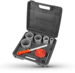 BORMANN Pro BHT4580 Σετ Ποτηροτρύπανα Δομικών Υλικών Καρβιδίου, 8τεμ, 33-83mm