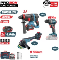 BORMANN Pro BBP5436X44T3CA Σετ Compact Brushless Kρουστικό Δραπ/βιδο & Γωνιακός Τροχός Brushless