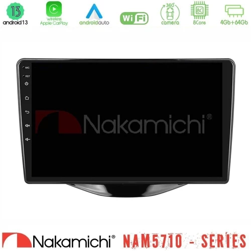 Nakamichi Nam5710 Series 8core Android13 4+64gb Toyota Aygo | Citroen c1 | Peugeot 108 Navigation Multimedia Tablet 9" u-n84-Ty1929