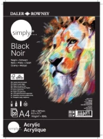 Μπλοκ σχεδίου Daler-Rowney Simply Black Paper Pad Α4 110gr 20φύλλα