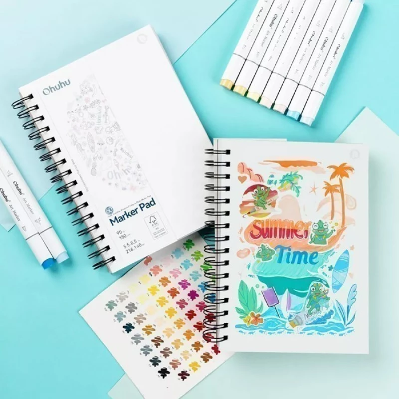 Sketchbook Ohuhu Double Sided Bleedproof Art σπιράλ 60φύλλα 216x140mm 83000-47
