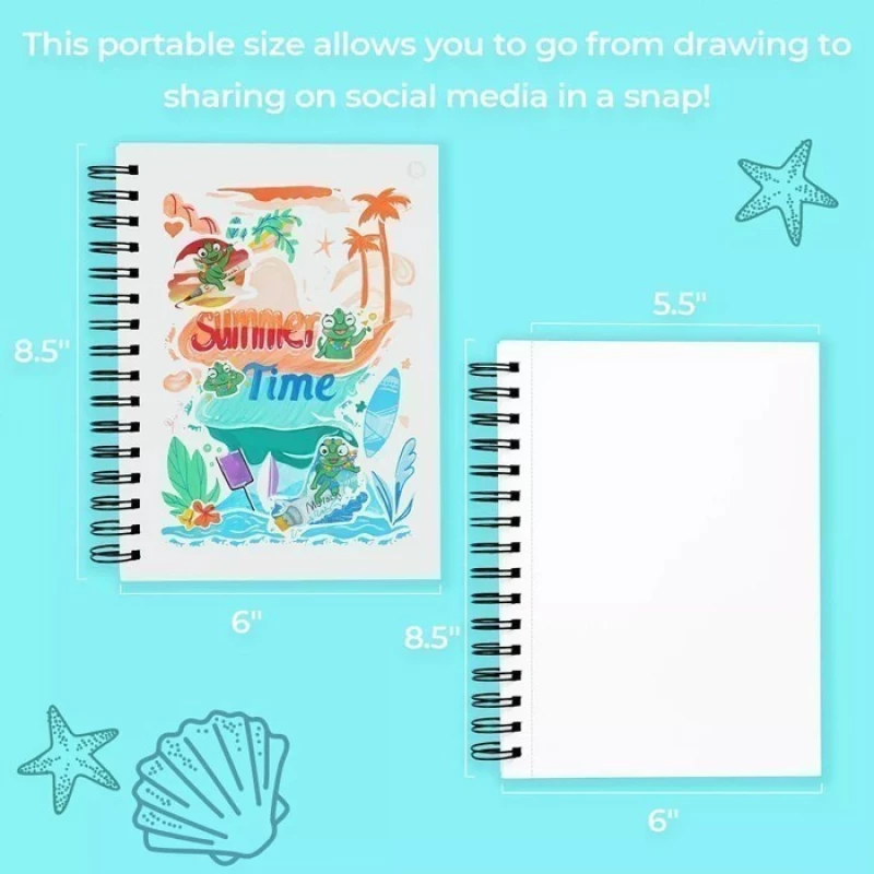 Sketchbook Ohuhu Double Sided Bleedproof Art σπιράλ 60φύλλα 216x140mm 83000-47