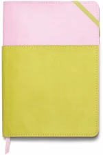 Σημειωματάριο/Journal Designworks 15x21cm Vegan Leather Pocket Lilac & Matcha