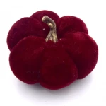 Βελούδινη κολοκύθα 7.5cm μπορντώ