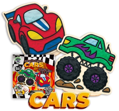 Splat Planet Mess-Free Σετ Χειροτεχνίας με Πηλό "Race Cars"