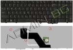 Πληκτρολόγιο HP EliteBook 8540W 8540p, Μαύρο, με Pointing Stick, US/UK