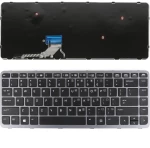 Πληκτρολόγιο HP EliteBook Folio 1000 G1 1040 G1, Μαύρο Ασήμι, US/UK