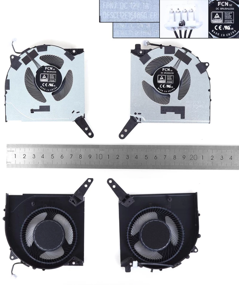 Ανεμιστηράκια για Lenovo Legion 5-15IAH7 5-15IAH7H CPU + GPU 12V