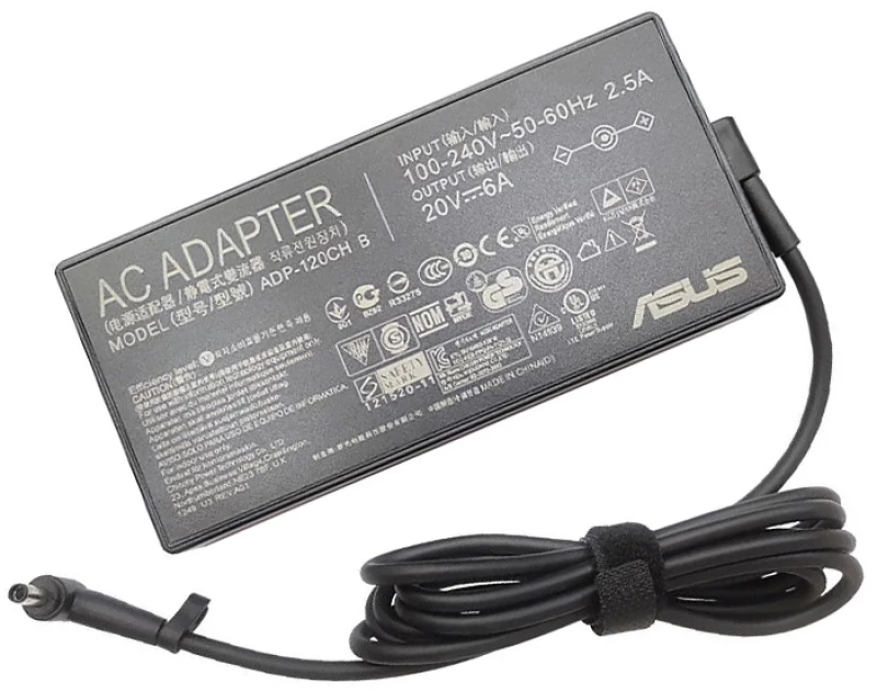 Γνήσιος φορτιστής φορητού υπολογιστή Asus 20V / 6A / 120W (4.5x0.7x3.0)