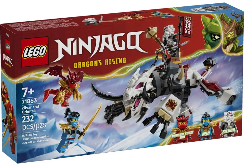 LEGO 71863 - LEGO NINJAGO - Zilvar and Grimtak the Dragon Beast