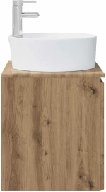 vidaXL Επιτοίχια Λεκάνη Έπιπλο Artisan Δρυς 49,5 x 44,5 x 65 εκ