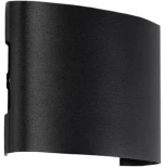Φωτιστικό Τοίχου - Απλίκα Sixoad 60677 12x4x8cm Led 800lm 8W 2700K Black GloboStar