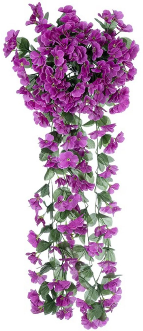 Τεχνητό Κρεμαστό Λουλούδι Calibrachoa 21064 Φ25x90cm Purple GloboStar Πολυαιθυλένιο,Ύφασμα