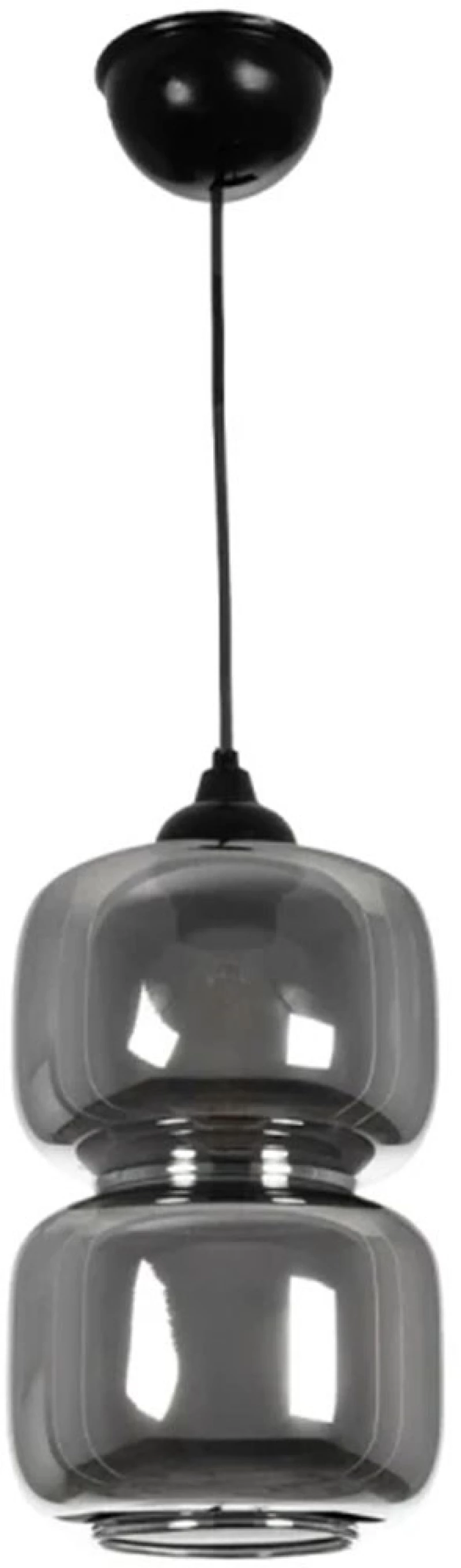 Φωτιστικό Οροφής Piage 206-0036 18x18x31cm 1xE27 Smoke GloboStar