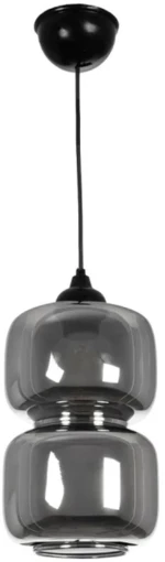Φωτιστικό Οροφής Piage 206-0036 18x18x31cm 1xE27 Smoke GloboStar
