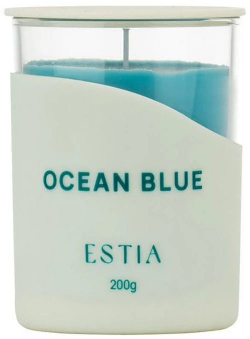 Αρωματικό Κερί Ocean Blue 04-41311 200gr Blue-White Estia