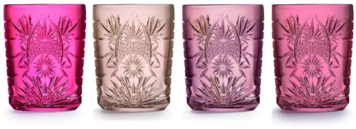 Ποτήρια Νερού Starla Match & Colour (Σετ 4Τμχ) 1004512 350ml Multi-Pink Royal Leerdam Γυαλί
