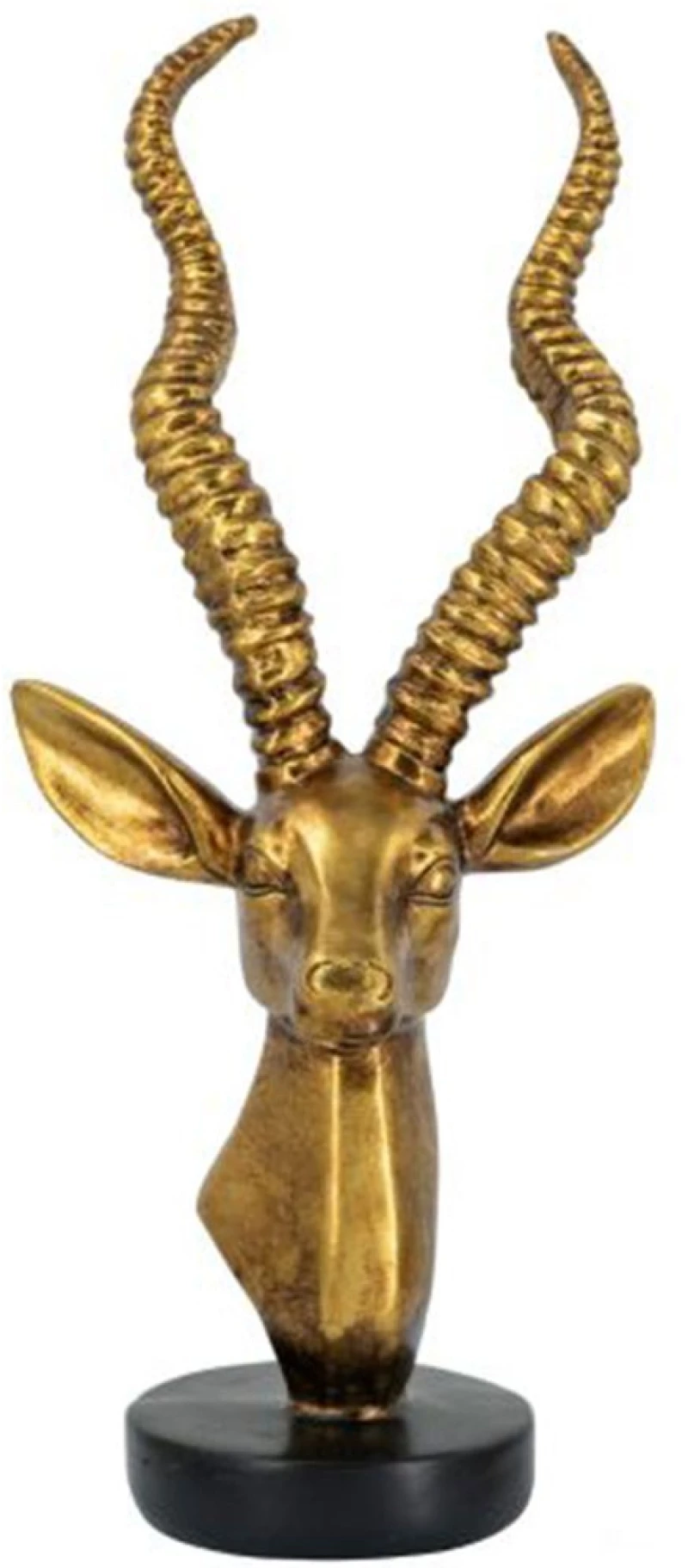 Διακοσμητικός Τάρανδος B8961 14x13x30cm Gold Artekko Ρητίνη