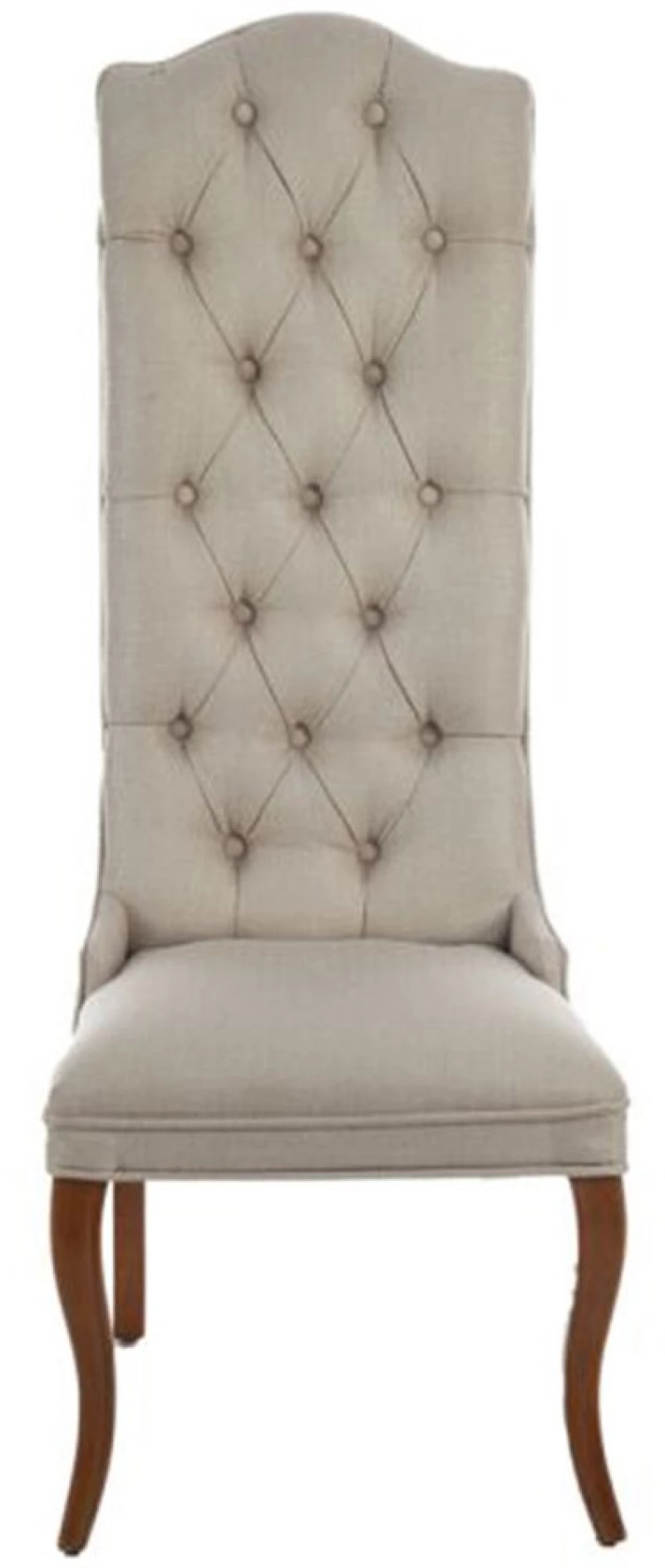 Καρέκλα Sadler 200-3349 51x56x132cm Beige Ξύλο,Ύφασμα