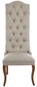 Καρέκλα Sadler 200-3349 51x56x132cm Beige Ξύλο,Ύφασμα