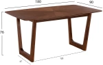 ΣΕΤ ΤΡΑΠΕΖΑΡΙΑΣ 7ΤΜΧ ABAI HM21338.02 ΤΡΑΠΕΖΙ ΑΠΟ MDF--ΚΑΡΕΚΛΕΣ ΜΕ ΜΠΟΥΚΛΕ ΥΦΑΣΜΑ