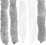 vidaXL Κουρτίνα εντόμων Chenille Γκρι και Λευκό 118 x 220 cm 100% PP