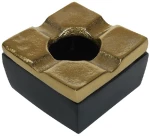 Σταχτοδοχείο Αντιανεμικό ASR106 7,5x4,5cm Black-Gold Espiel Αλουμίνιο